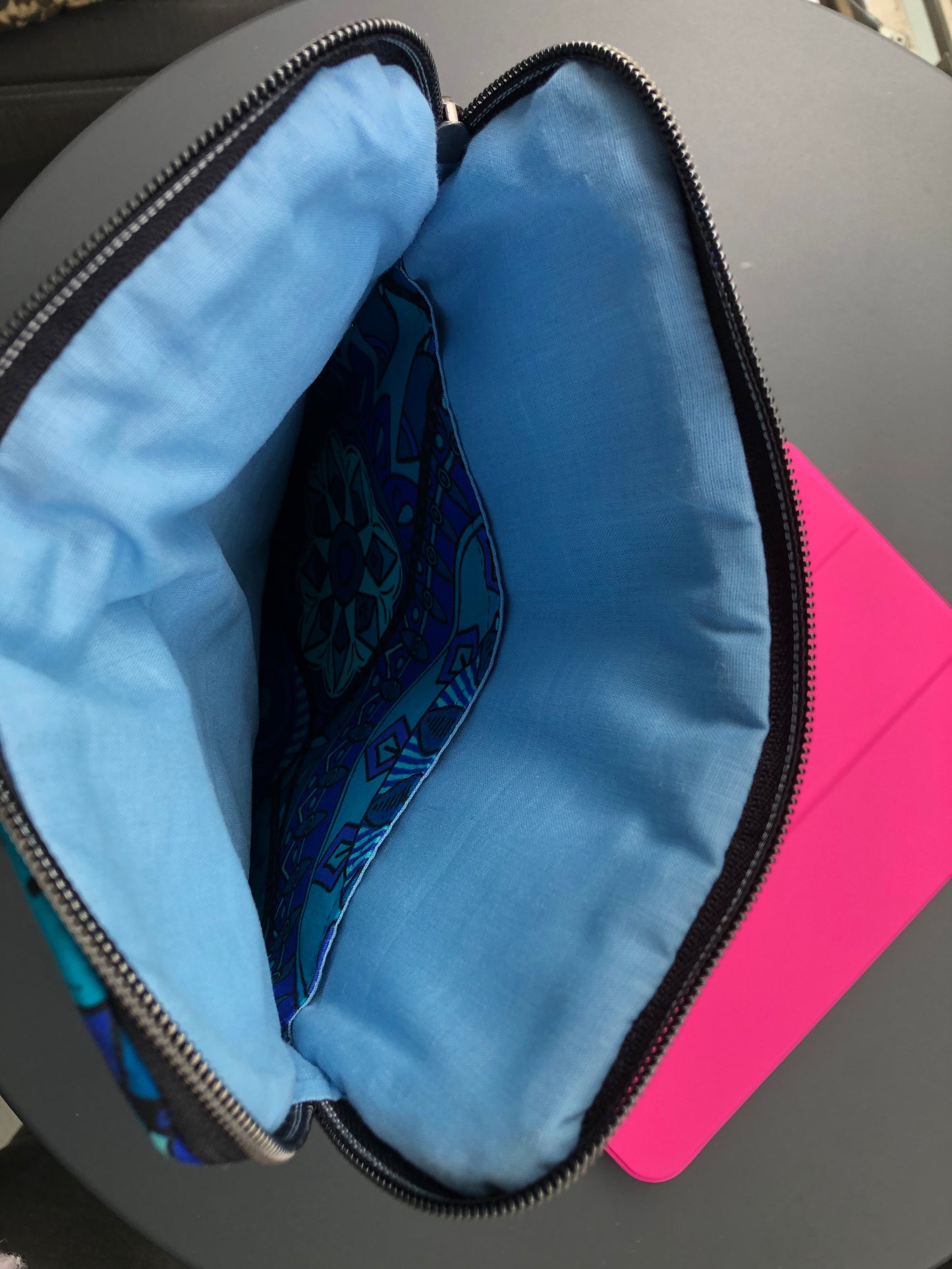 Housse de tablette Losange bleu