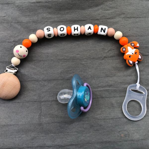 Attache tétine Renard