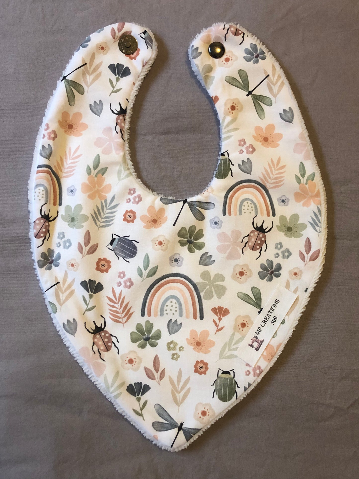 Bavoir bandana coccinelles