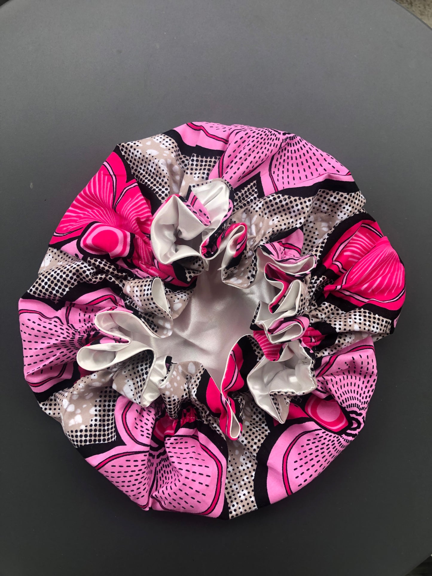 bonnet de nuit adulte Fleurs roses
