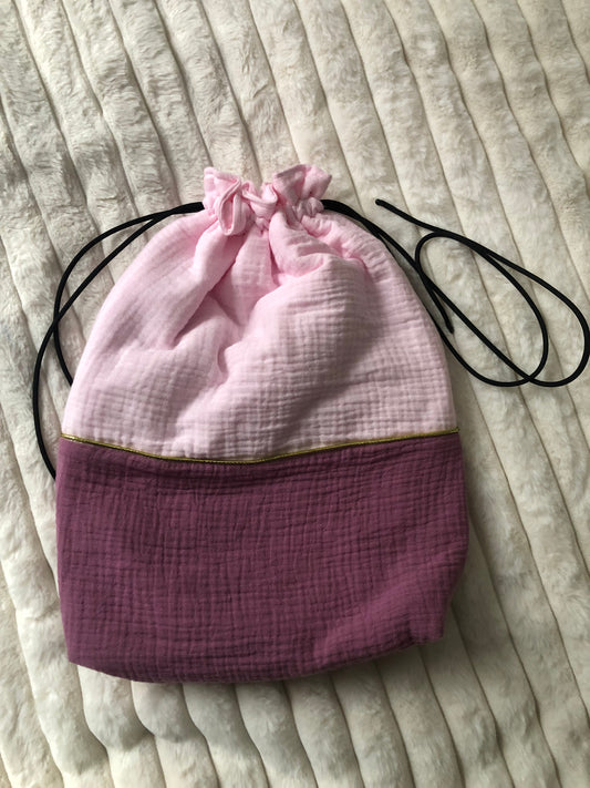 Pochon personnalisé rose SOSO