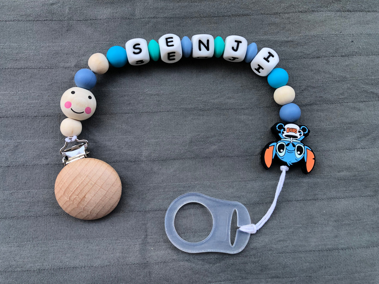 Lot Cape de bain et couverture Animaux de la Jungle + attache tétine stitch