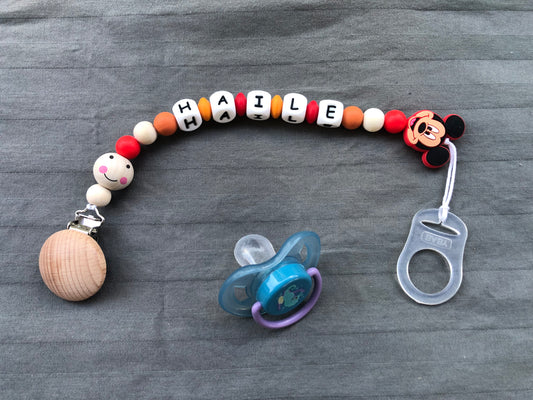 Lot Cape de bain et couverture oursons + attache tétine Mickey