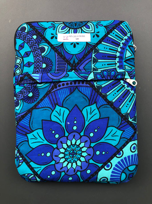Housse de tablette Losange bleu