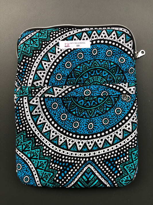 Housse de tablette Tribal bleue