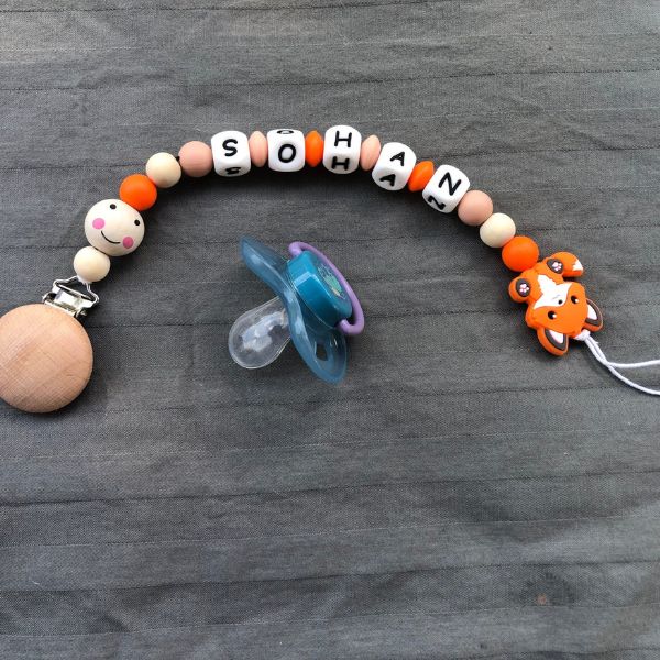 Attache tétine Renard