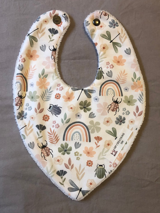 Bavoir bandana coccinelles