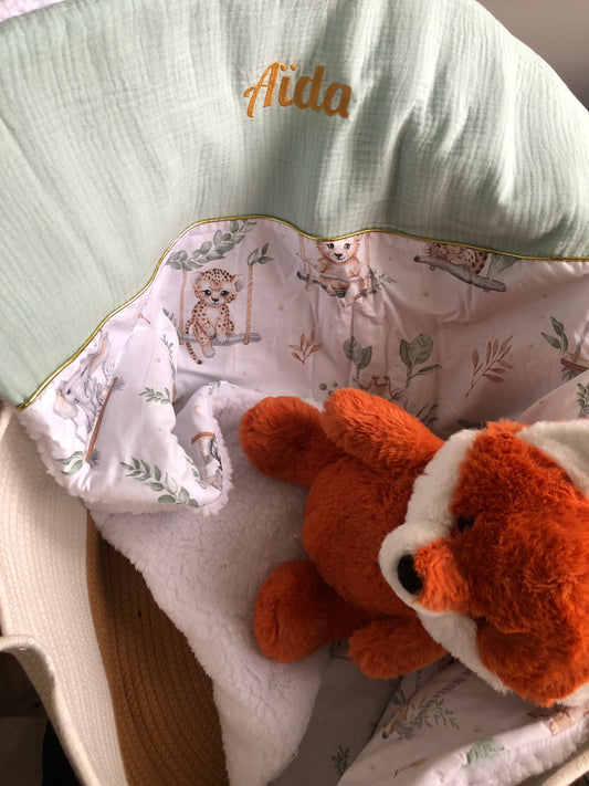 Couverture Bébé Animaux de la jungle