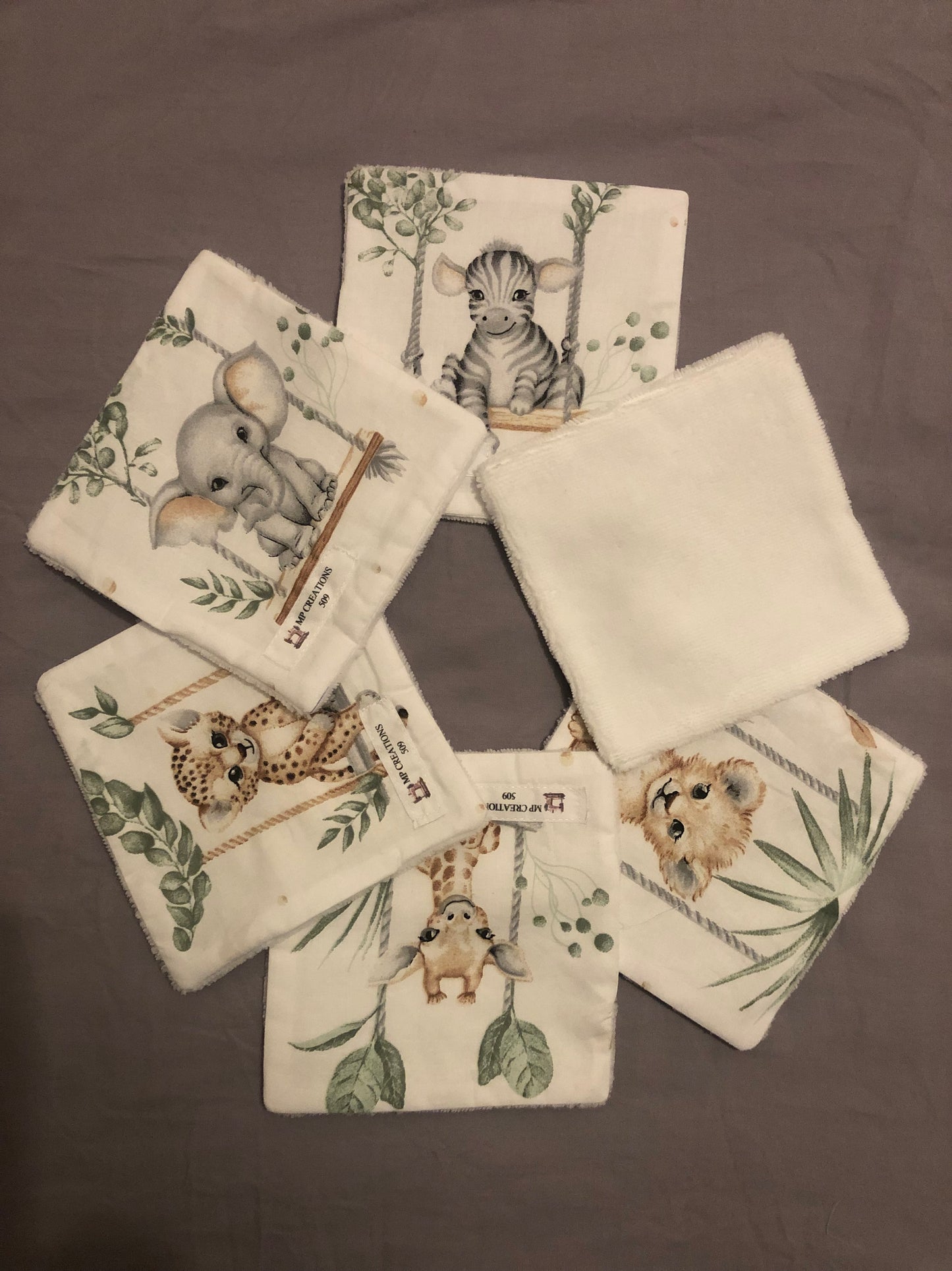 Lingettes Animaux de la jungle