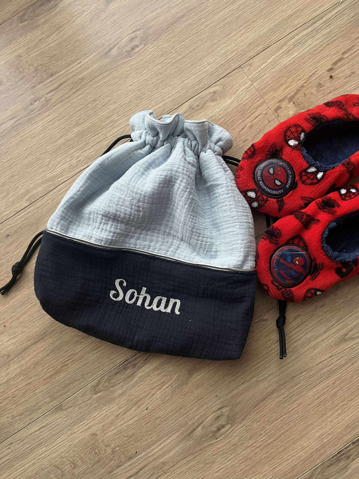 Pochon personnalisé bleu SOSO