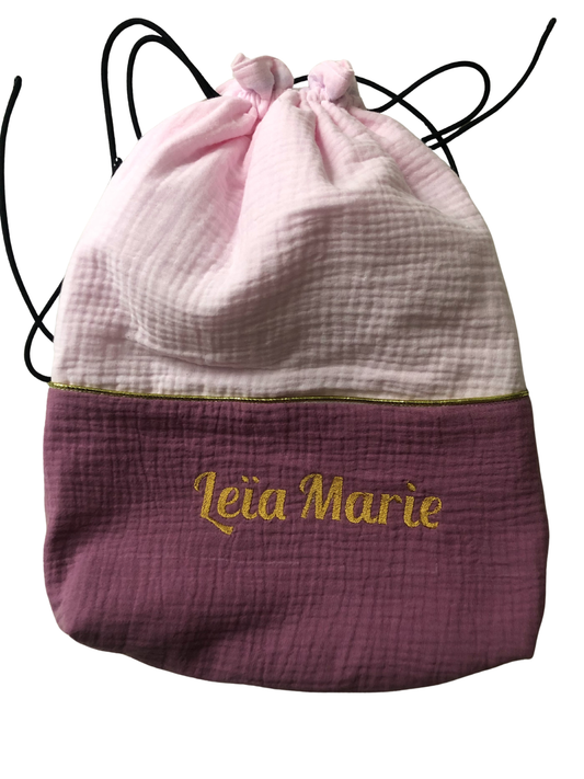 Pochon personnalisé  rose SOSO