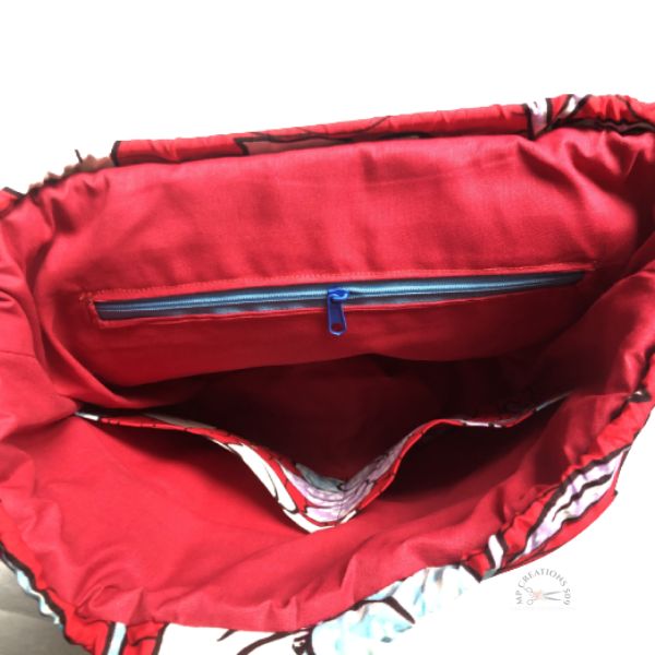 Sac à dos enfant Fleurs Rouges TIMOUN