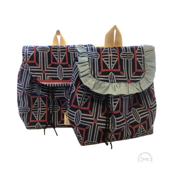 Sac à dos enfant Bleu Géométrique TIMOUN