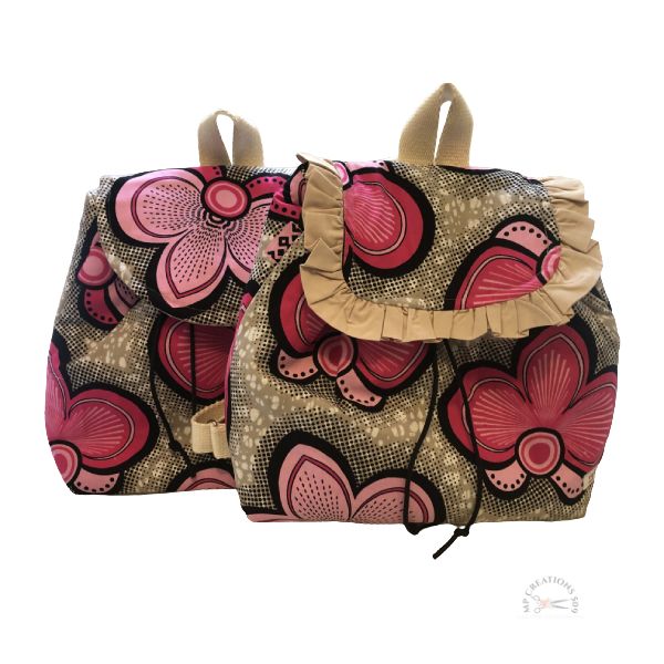 Sac à dos enfant Fleurs Roses TIMOUN